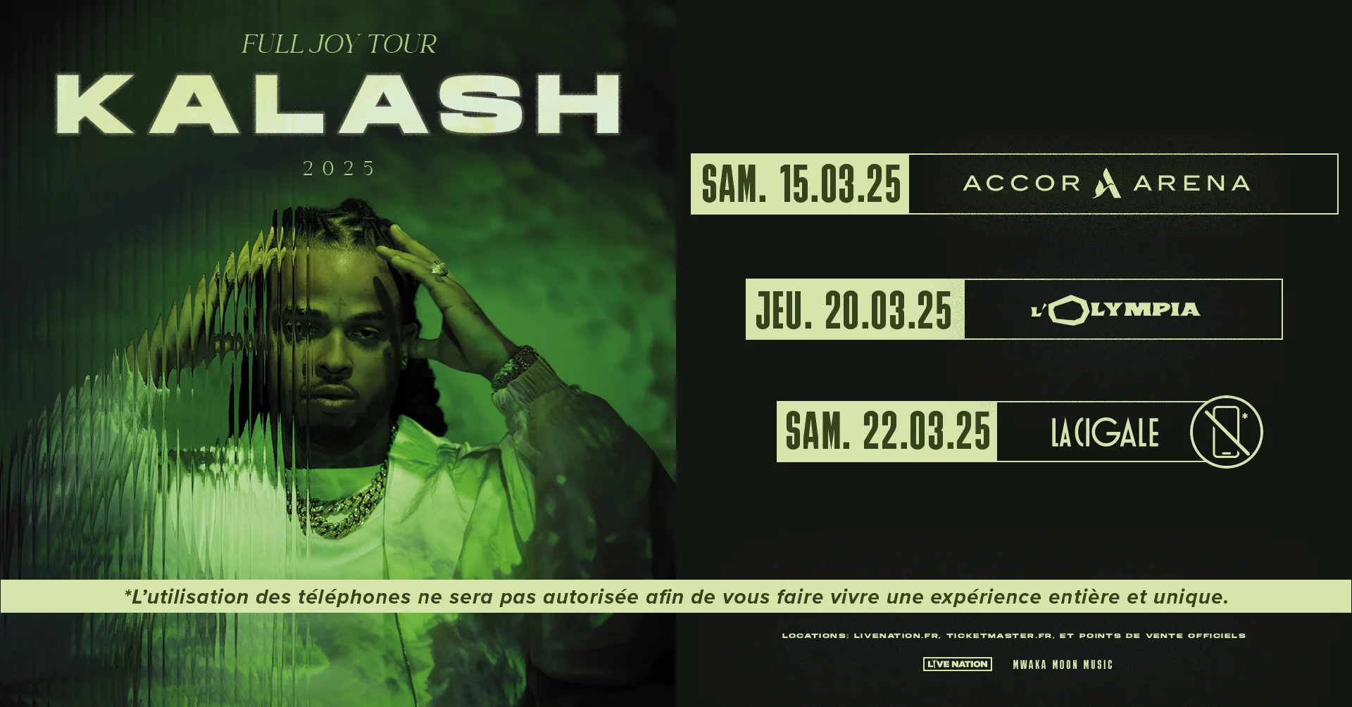 Kalash revient à Paris en mars 2025 pour trois concerts exceptionnels