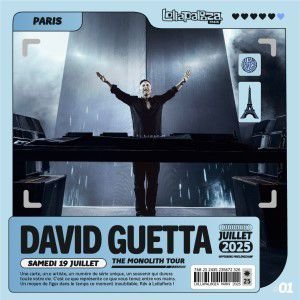 LOLLAPALOOZA PARIS - PASS 1 JOUR - SAMEDI - DAVID GUETTA